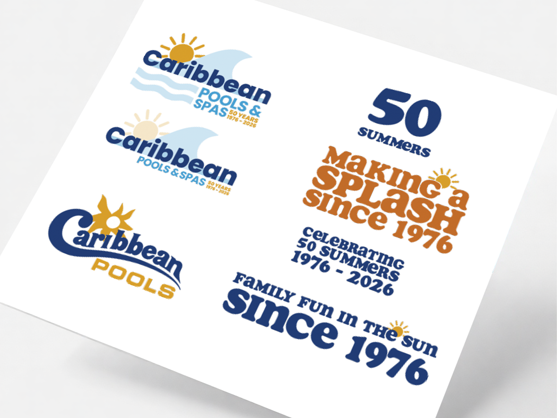 Caribbean Pools brand evolution