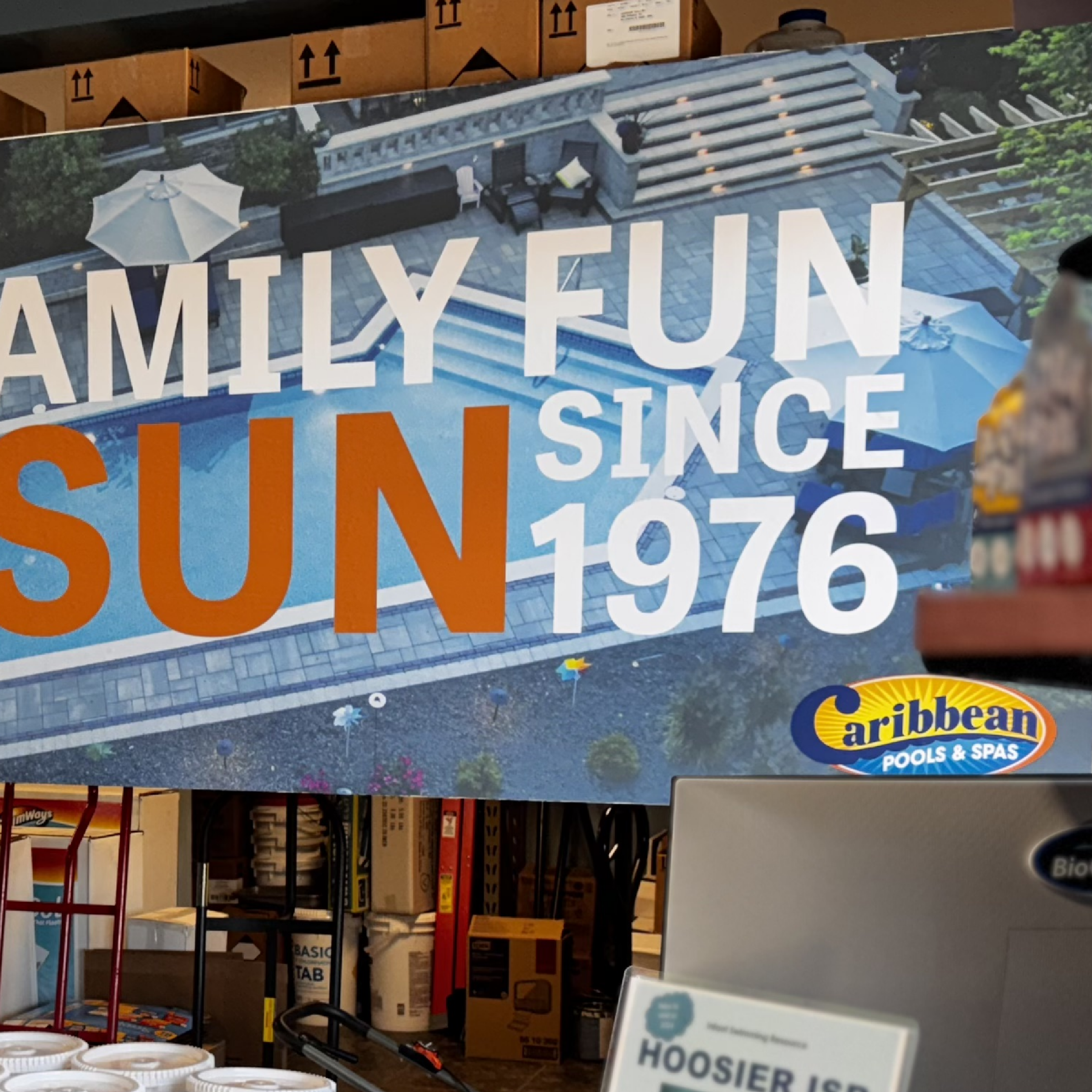 Mixed media banner display