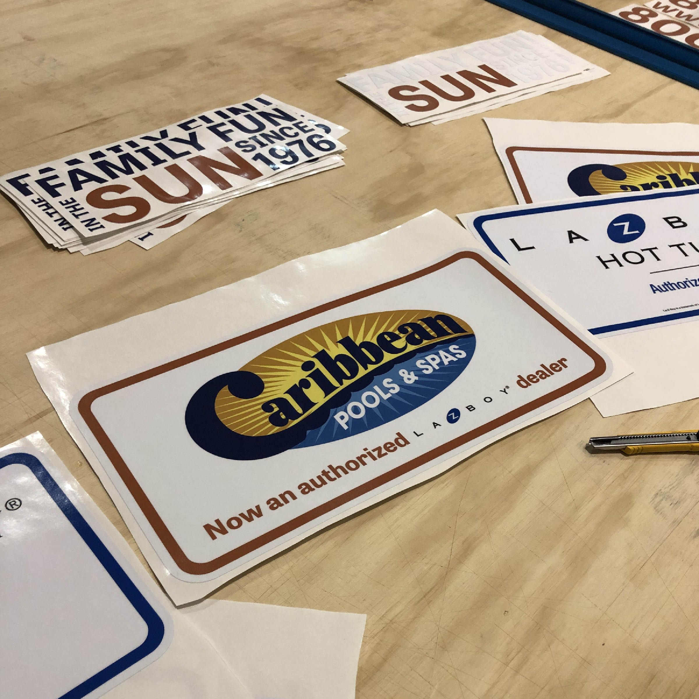 Custom sticker designs and production
