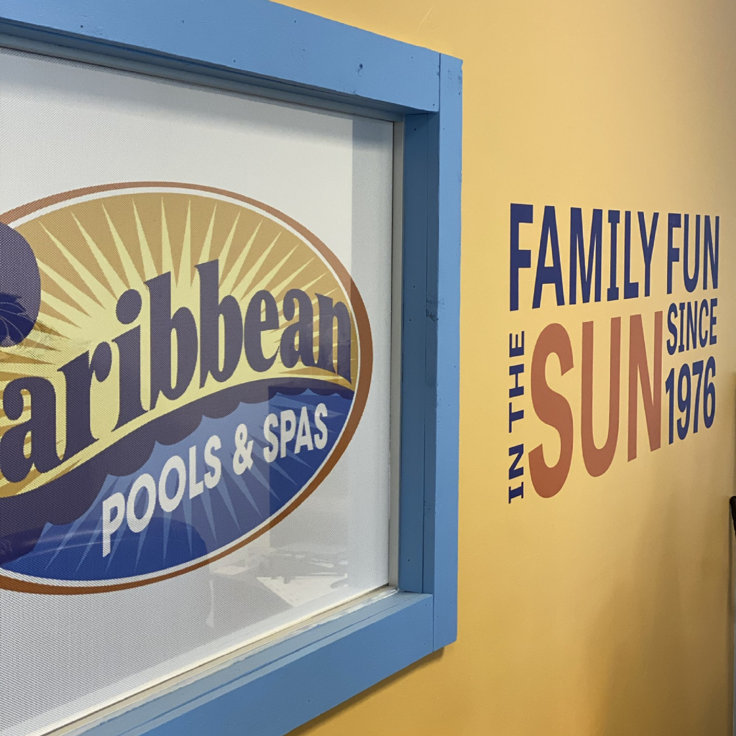 Full wall graphic installation